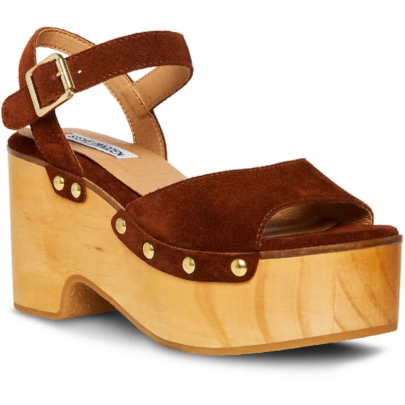 Ethnic Dresses with Tribal Design -Steve Madden Womens Mindful  Suede Dressy Platform Sandals