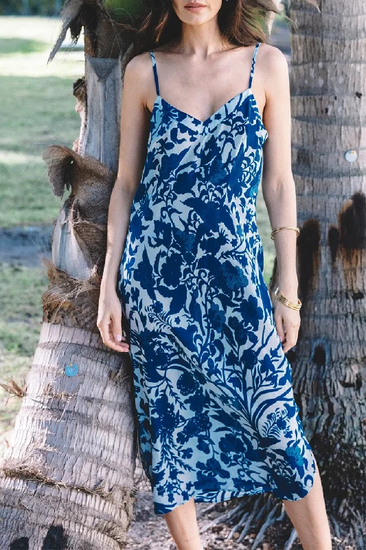 Blue Dresses for Classic -Carolyne Slip Dress