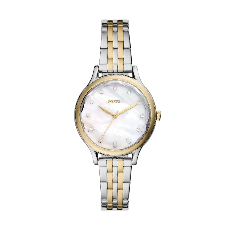 Luxury watches for men with Swiss-made movement and premium materials -Fossil Outlet Women's Laney Three-Hand, Stainless Steel Watch