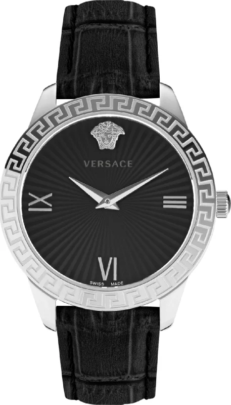 Vintage mechanical watches for men with intricate movement and classic style -Versace Women's Greca Signature 38mm Quartz Watch