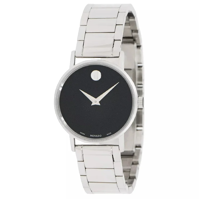 Elegant dress watches for women with leather straps and refined aesthetics -Movado Women's Classic Museum 28mm Quartz Watch