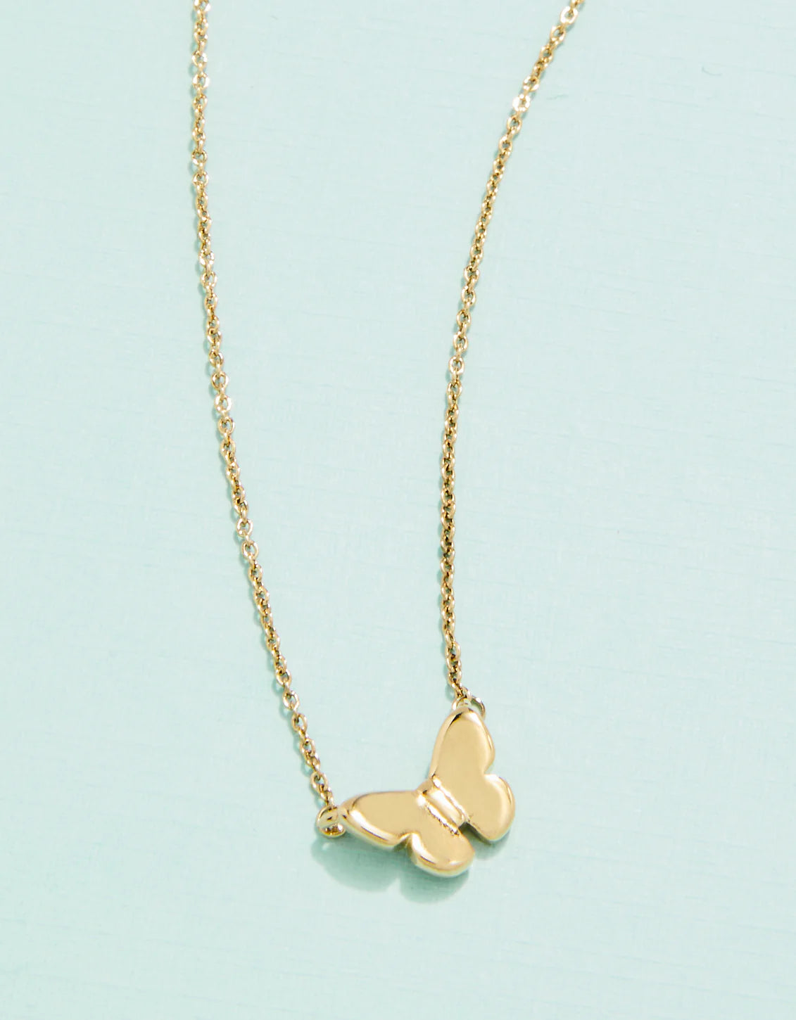 Elegant necklaces and pendants with diamond accents for added sparkle-16" Butterfly Necklace