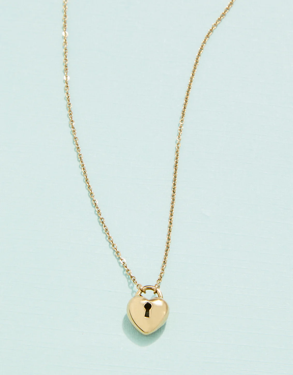 Necklaces and pendants with pearls for a classic and sophisticated touch-16" Locked in Love/Heart Padlock Necklace