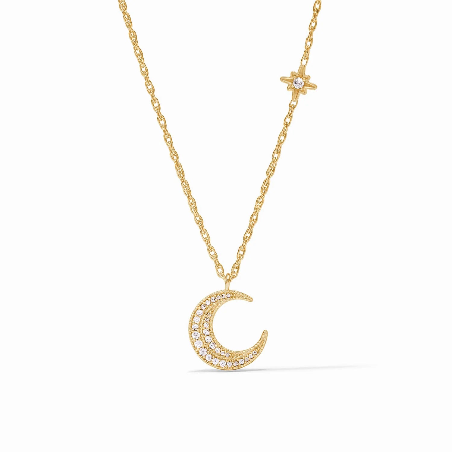 Beautiful necklaces and pendants with diamond-encrusted designs for maximum sparkle-Luna Delicate Necklace Cubic Zirconia