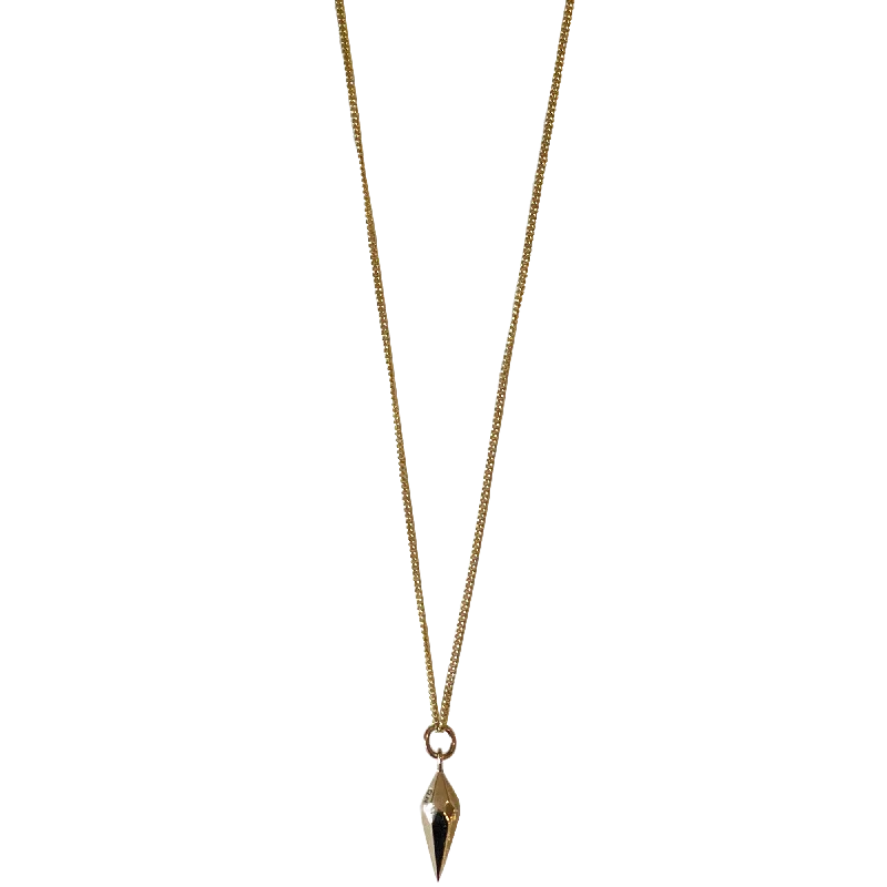 Best necklaces and pendants with emerald gemstones for a rich, sophisticated design-Faceted Spike Pendant