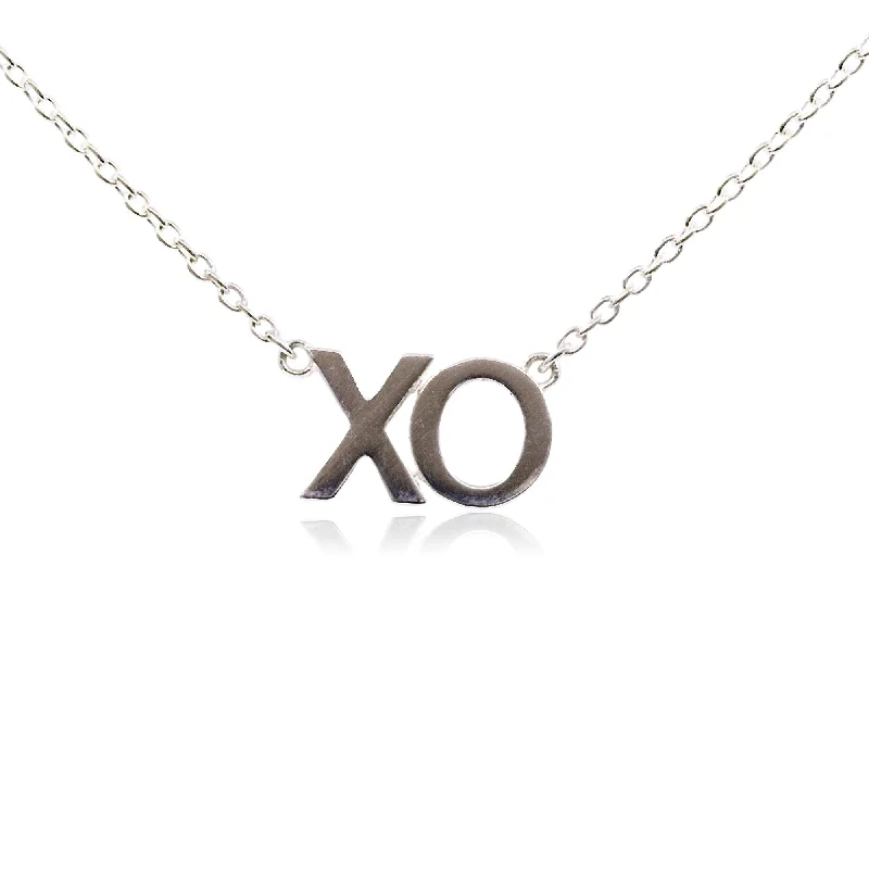 Stunning necklaces and pendants with sapphire gemstones for a luxurious blue hue-STERLING SILVER "XO" NECKLACE