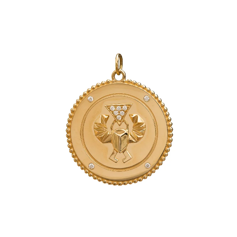 Best necklaces and pendants with adjustable chains for a customizable fit-Diamond Protection Medallion