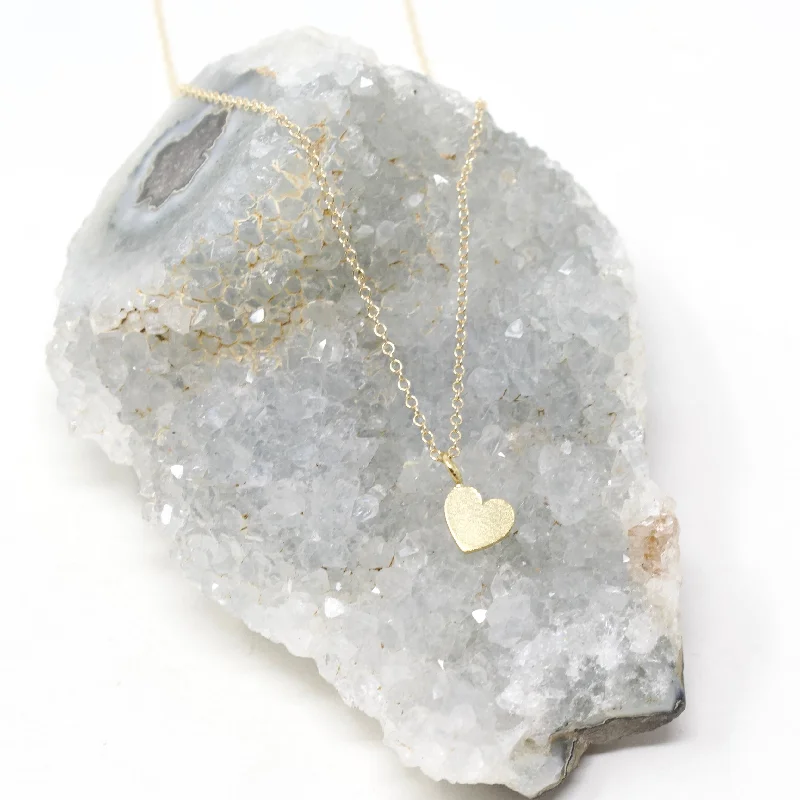 Best necklaces and pendants with rose gold for a warm and romantic appeal-Heart Necklace - Full Tiny