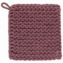 Best necklaces and pendants with heart-shaped designs for a romantic look-Heirloom Knit Potholder Ash Plum