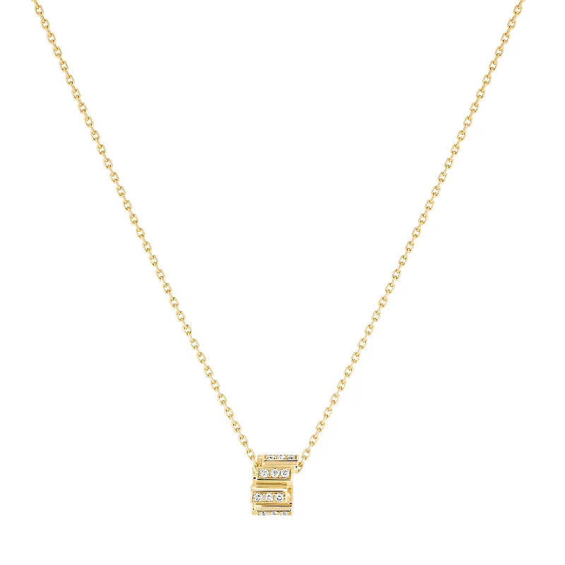 Best necklaces and pendants with crystal accents for a sparkling and elegant style-Diamond Edge Necklace